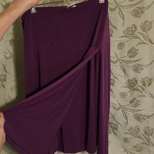 Purple pluse size skirt
